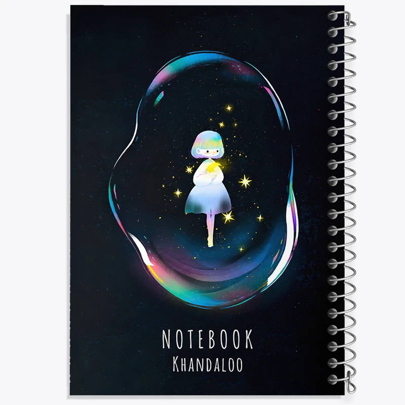 دفتر نقاشی 50 برگ خندالو طرح دخترانه کد N6608