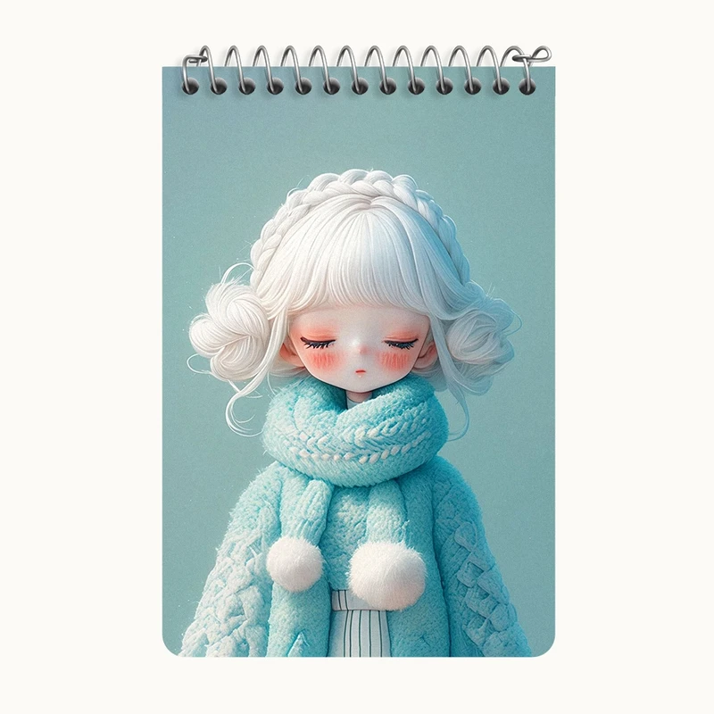 دفتر یادداشت 50 برگ خندالو طرح دخترانه کیوت کد F5792