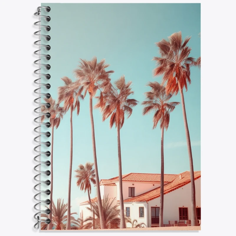 دفتر لغت 50 برگ خندالو طرح درختان نخل کد F3561