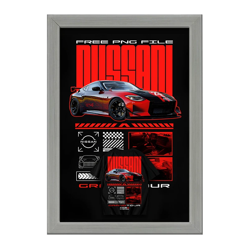 تابلو خندالو طرح نیسان (Nissan Z GT4) کد F13735