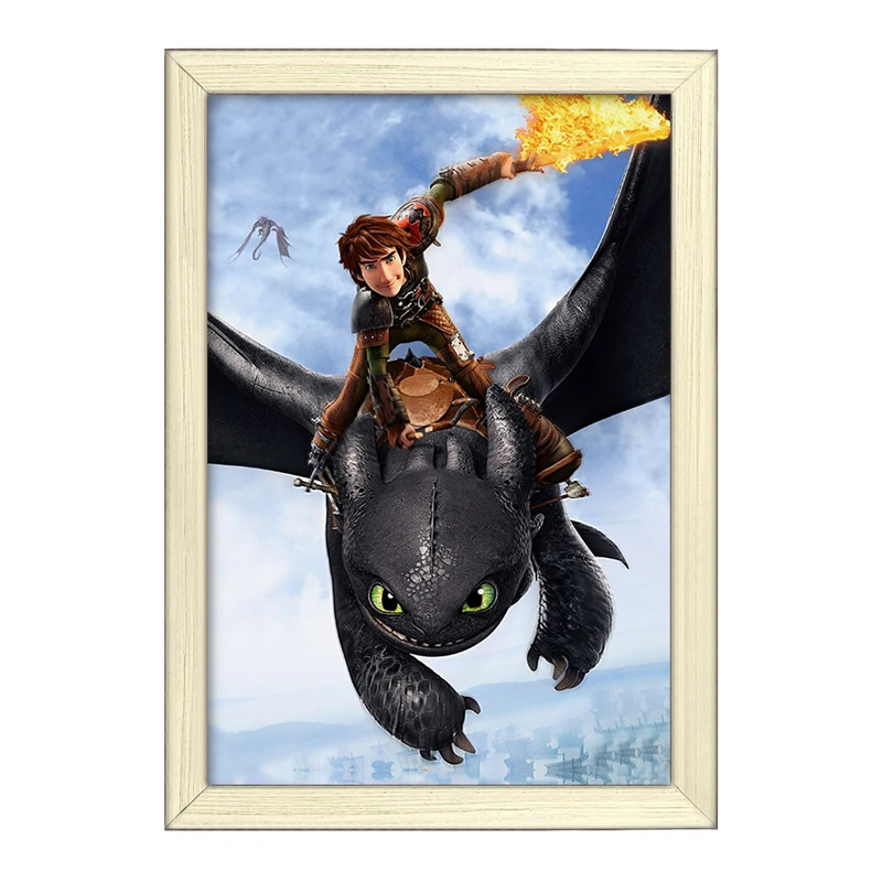 تابلو خندالو طرح اژدها سواران DreamWorks Dragons  کد 13755