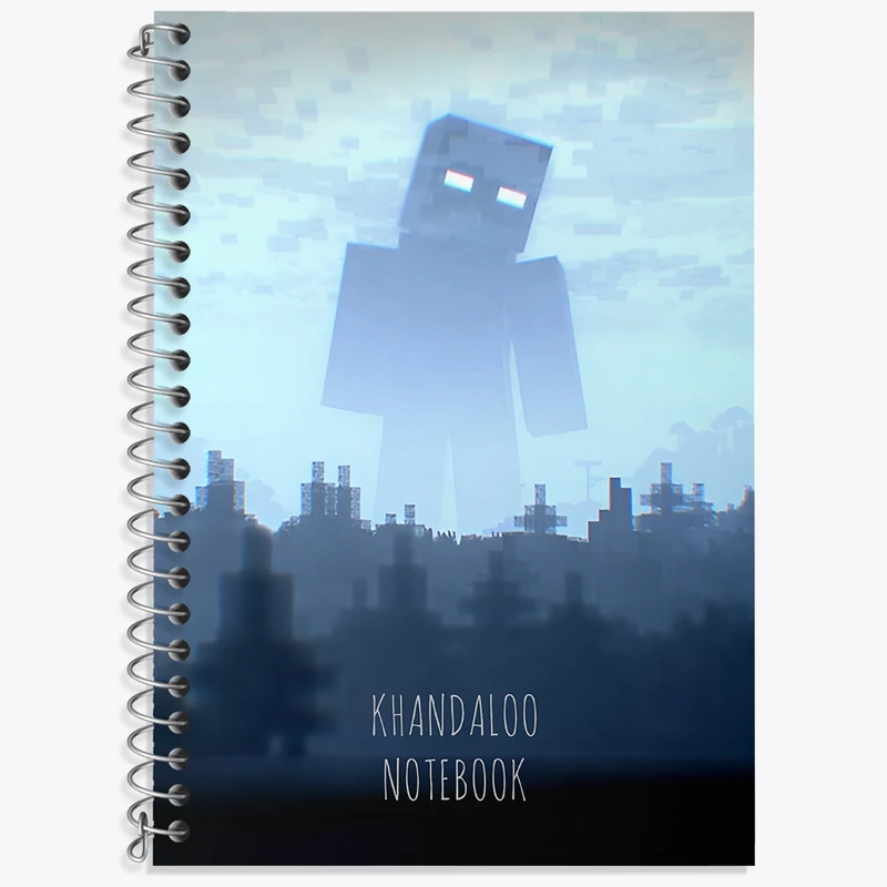 دفتر لغت 50 برگ خندالو طرح بازی ماینکرافت (Minecraft) کد N8740