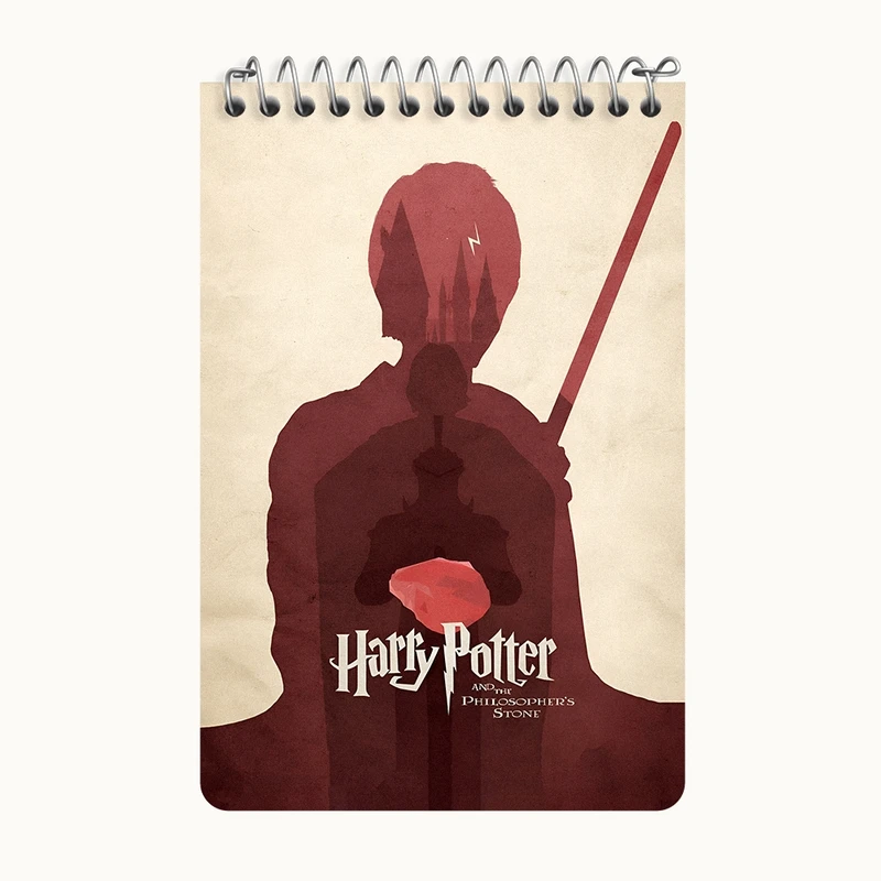 دفتر یادداشت 50 برگ خندالو طرح هری پاتر (Harry Potter) کد F13727