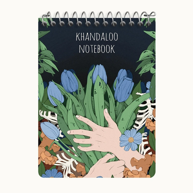 دفتر یادداشت 50 برگ خندالو طرح دسته گل فانتزی کد N8292