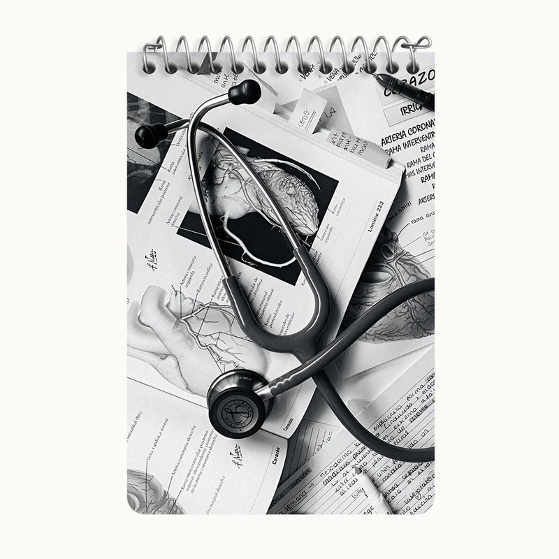 دفتر یادداشت 50 برگ خندالو طرح پزشک و پرستار  کد F10279