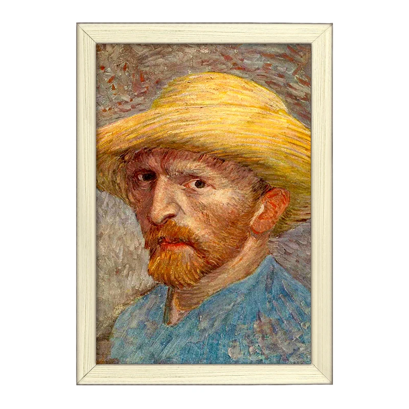 تابلو خندالو طرح سلف پرتره ونگوگ  کد 3726