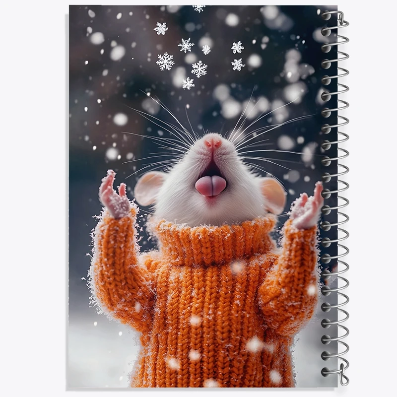 دفتر لیست خرید 50 برگ خندالو طرح موش و برف کد F8762