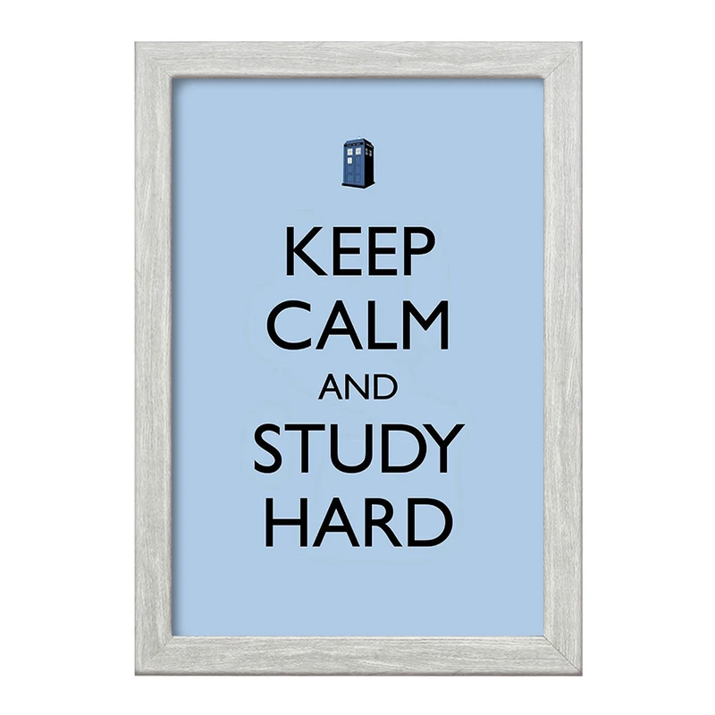تابلو خندالو طرح Keep Calm And Study Hard کد F1061