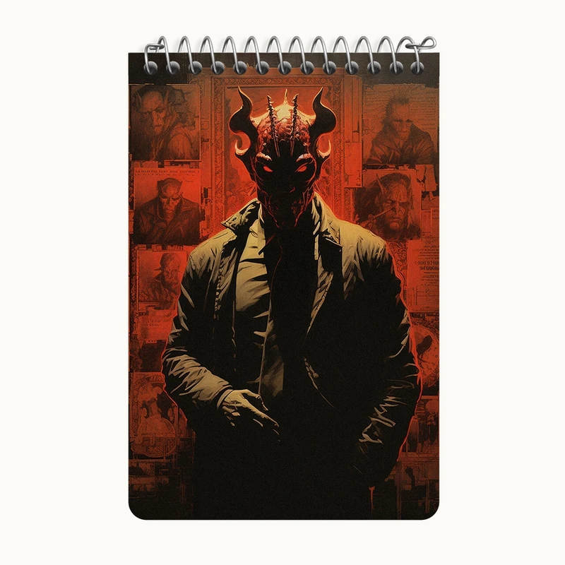 دفتر یادداشت 50 برگ خندالو طرح ترسناک کد F449