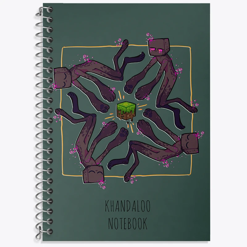 دفتر نت موسیقی 50 برگ خندالو طرح بازی ماینکرافت (Minecraft) کد N8779