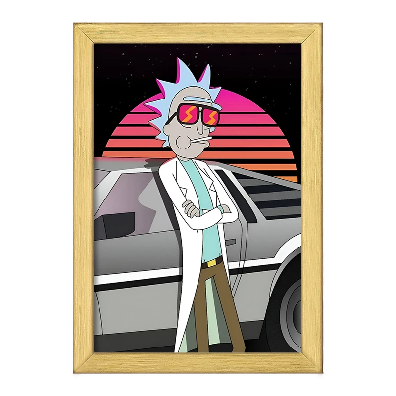 تابلو خندالو طرح ریک و مورتی (Rick and Morty) کد F4009
