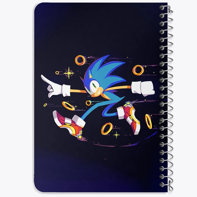 دفتر یادداشت 50 برگ خندالو طرح سونیک (Sonic) کد 37028