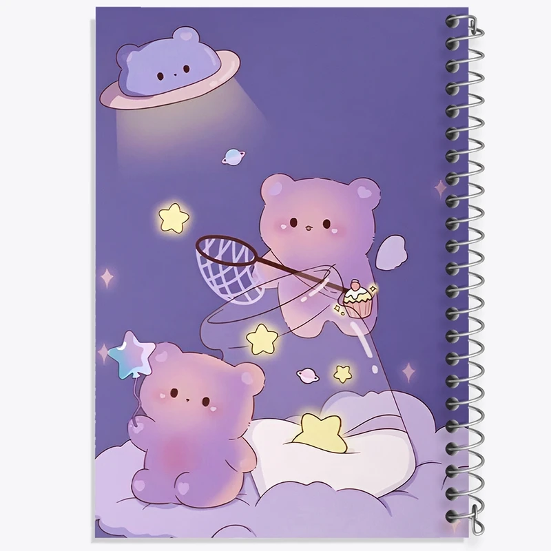 دفتر طراحی 50 برگ خندالو طرح خرس های کیوت کد N4100