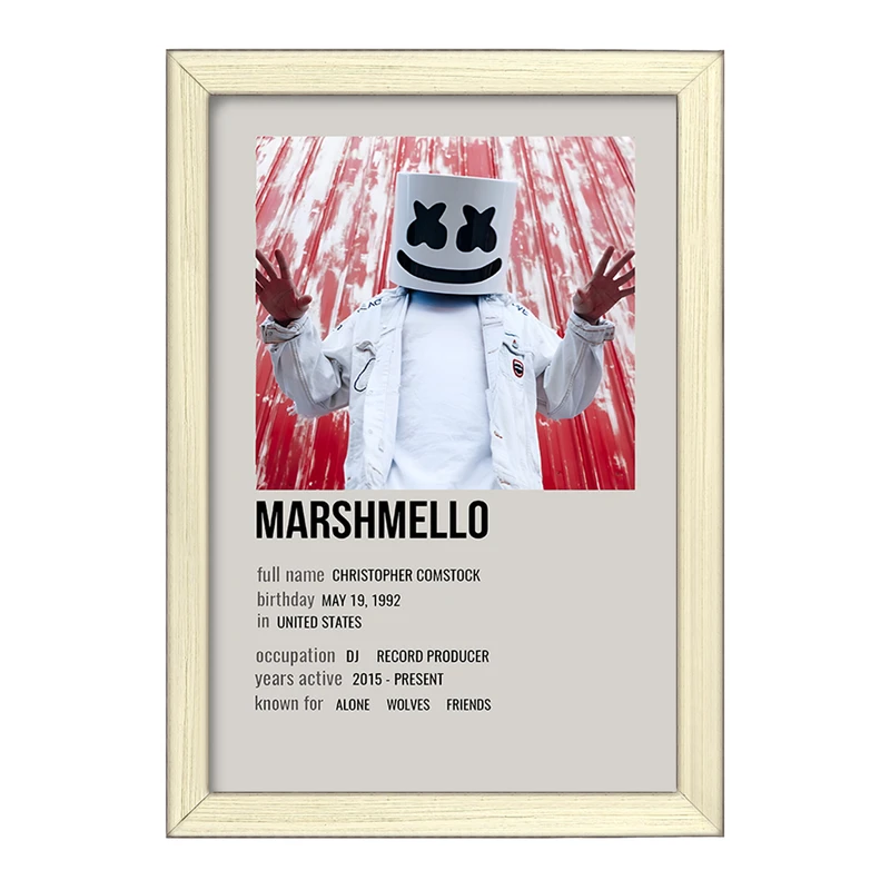 تابلو خندالو طرح مارشملو (Marshmello) کد F13161