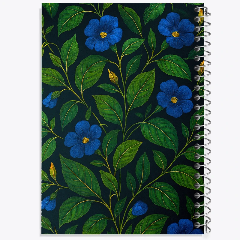 دفتر مشق 100 برگ خندالو طرح پترن گل کد N8857