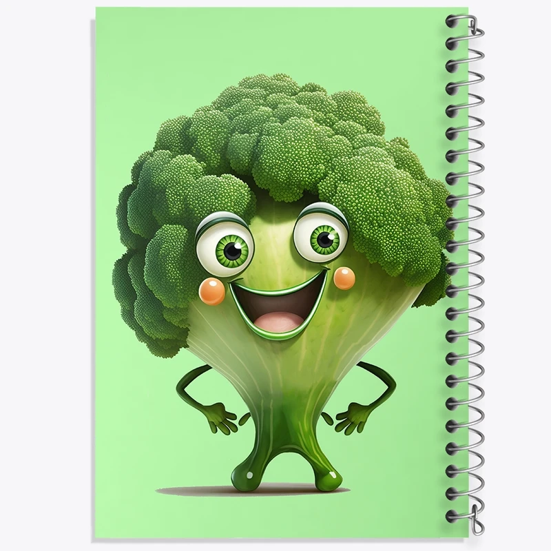 دفتر ژورنال نویسی 50 برگ خندالو مدل نقطه ای طرح آواکادو بامزه کد F8616