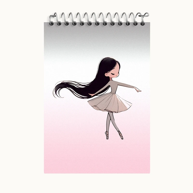 دفتر یادداشت 50 برگ خندالو طرح دخترانه بامزه کد F3325