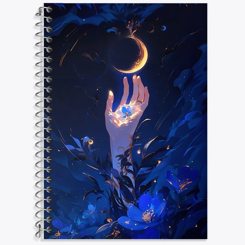 دفتر لغت 50 برگ خندالو طرح دست و ماه کد F11076