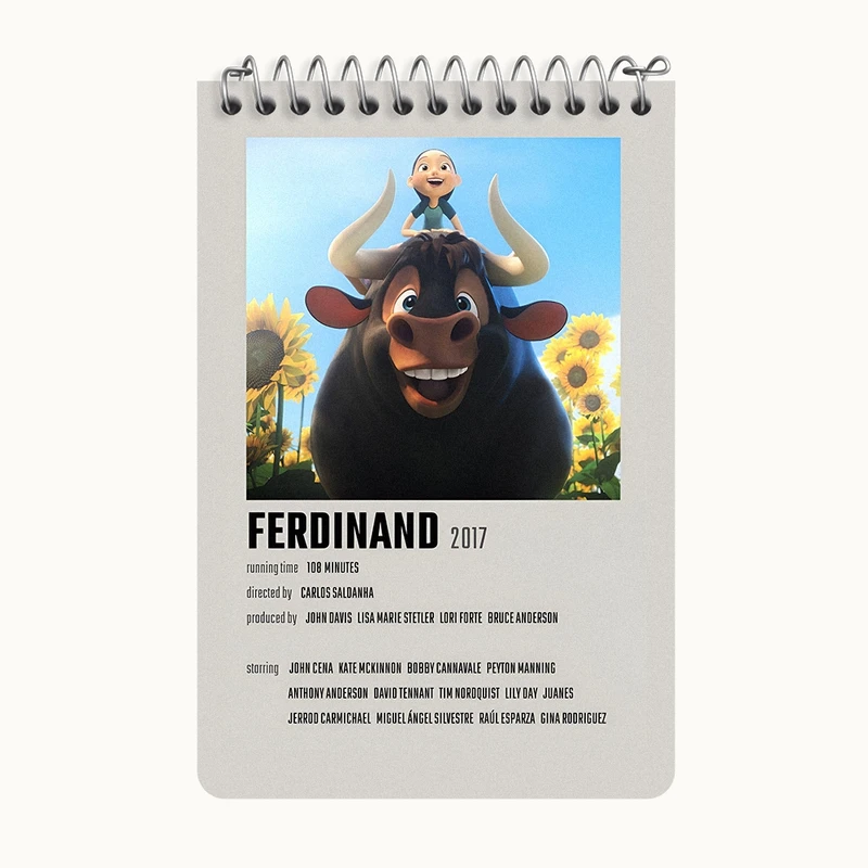 دفتر یادداشت 50 برگ خندالو طرح فردیناند (Ferdinand) کد F13223