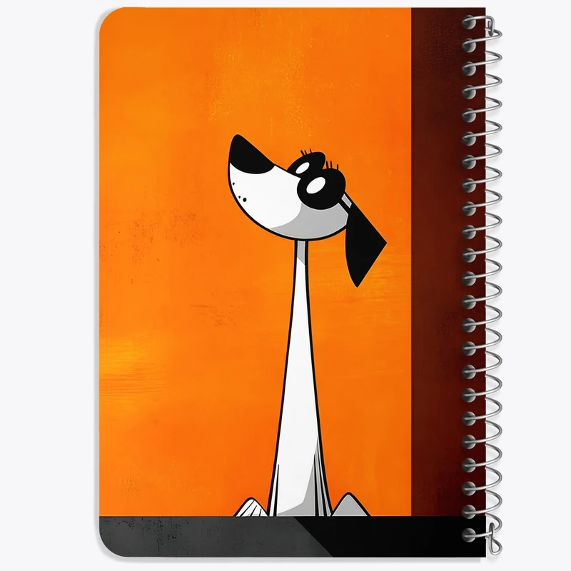 دفتر یادداشت 50 برگ خندالو طرح سگ (Dog) کد F6379