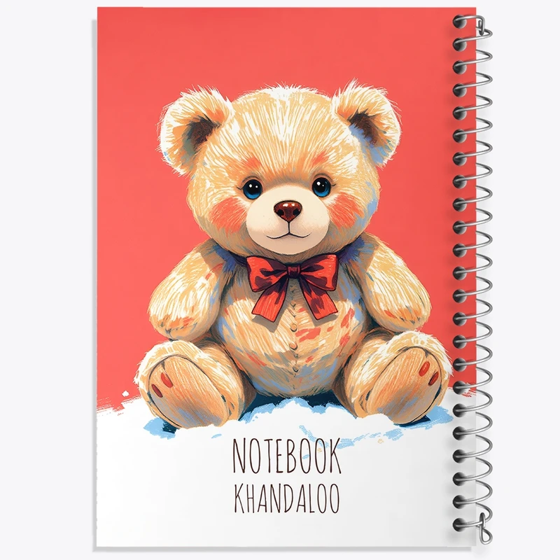 دفتر شطرنجی 50 برگ خندالو طرح خرس کیوت کد N7774