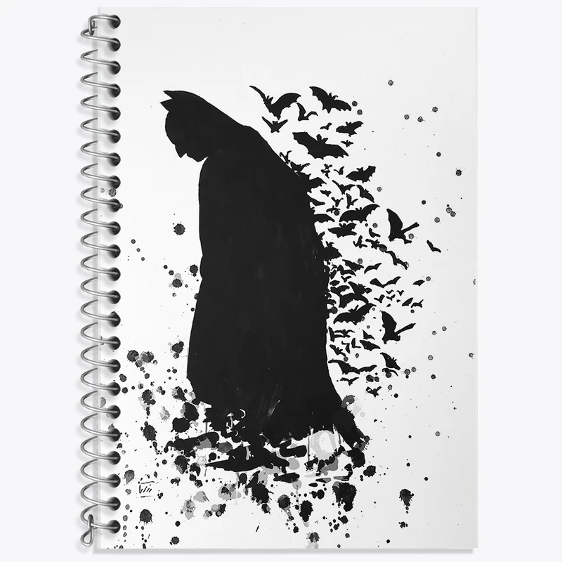 دفتر زبان دوخط 50 برگ خندالو طرح بتمن (Batman) کد F11336