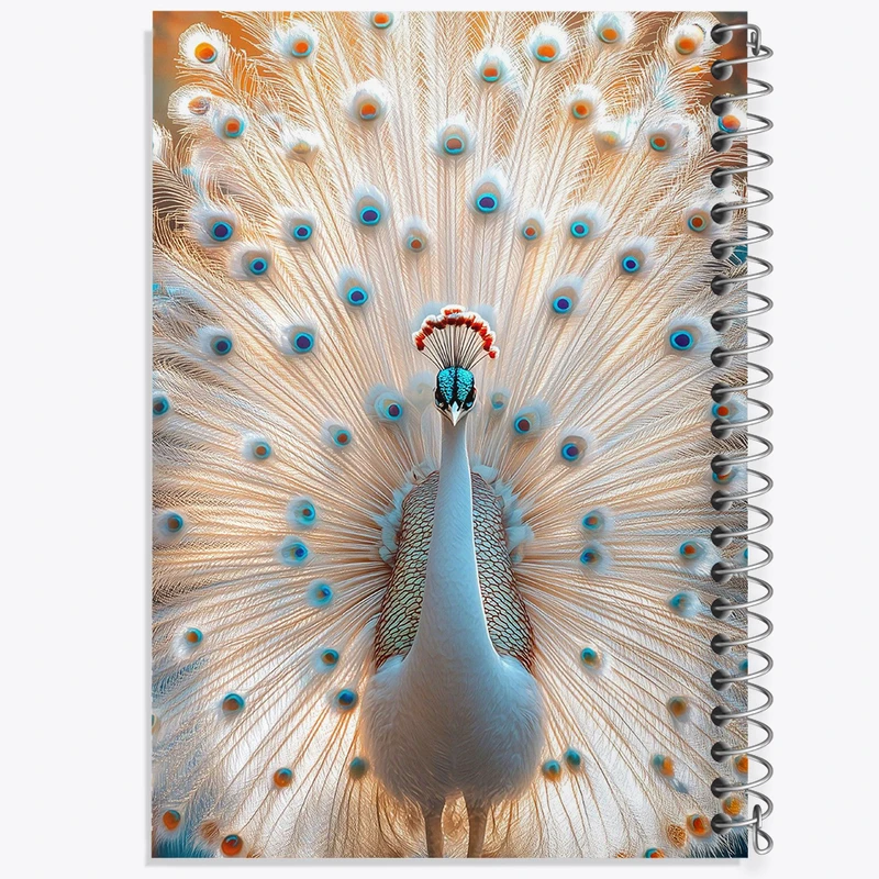 دفتر مشق 50 برگ خندالو طرح طاووس کد F10739