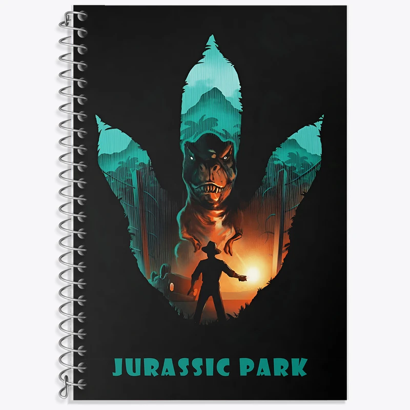 دفتر زبان دوخط 50 برگ خندالو طرح ژوراسیک (Jurassic Park) کد F13773