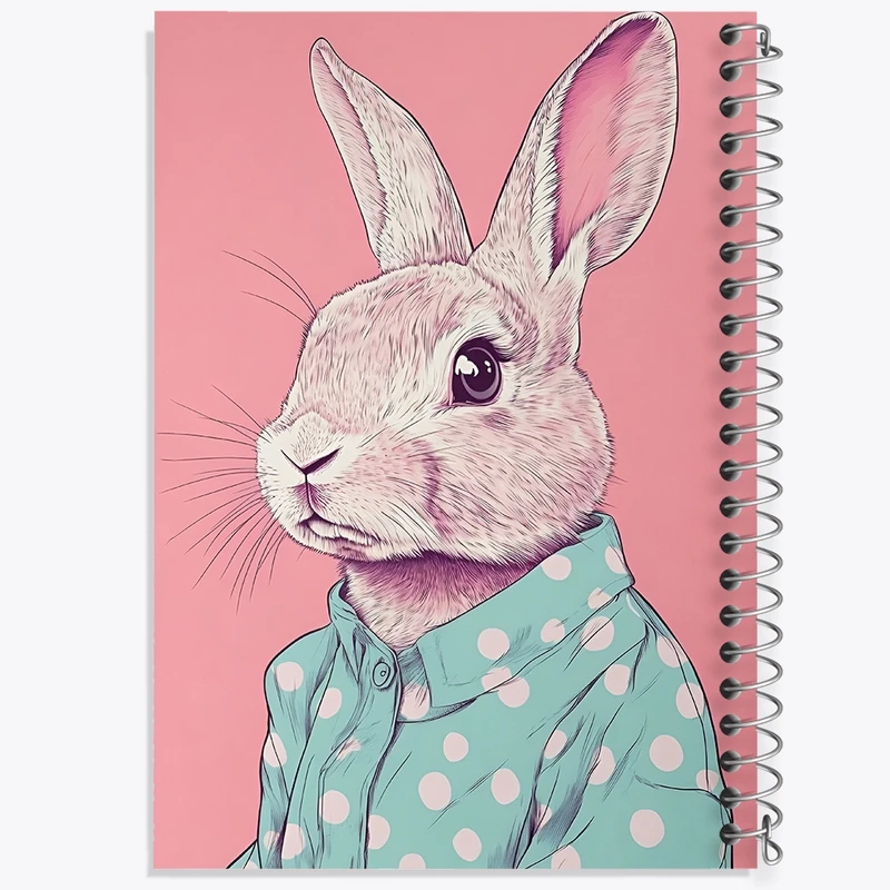 دفتر طراحی 50 برگ خندالو طرح خرگوش کد F10315