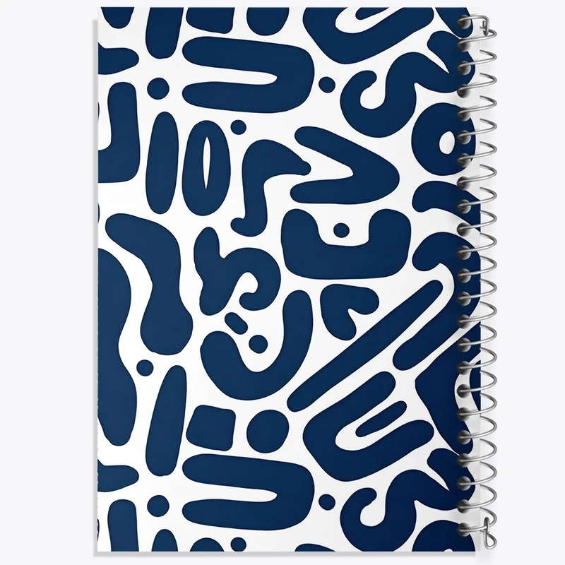 دفتر طراحی 50 برگ خندالو طرح پترن فانتزی کد N2615