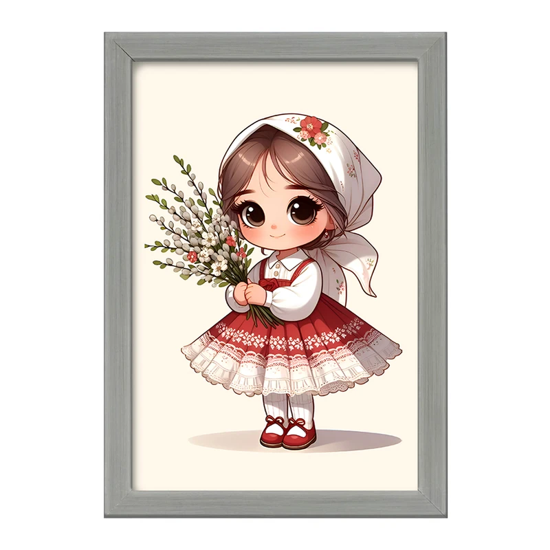 تابلو خندالو طرح دخترانه بانمک کد F7616