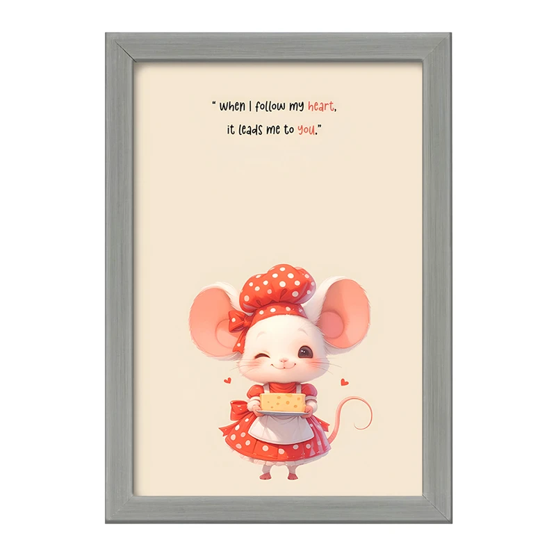 تابلو خندالو طرح موش شیرینی پز کد F5836