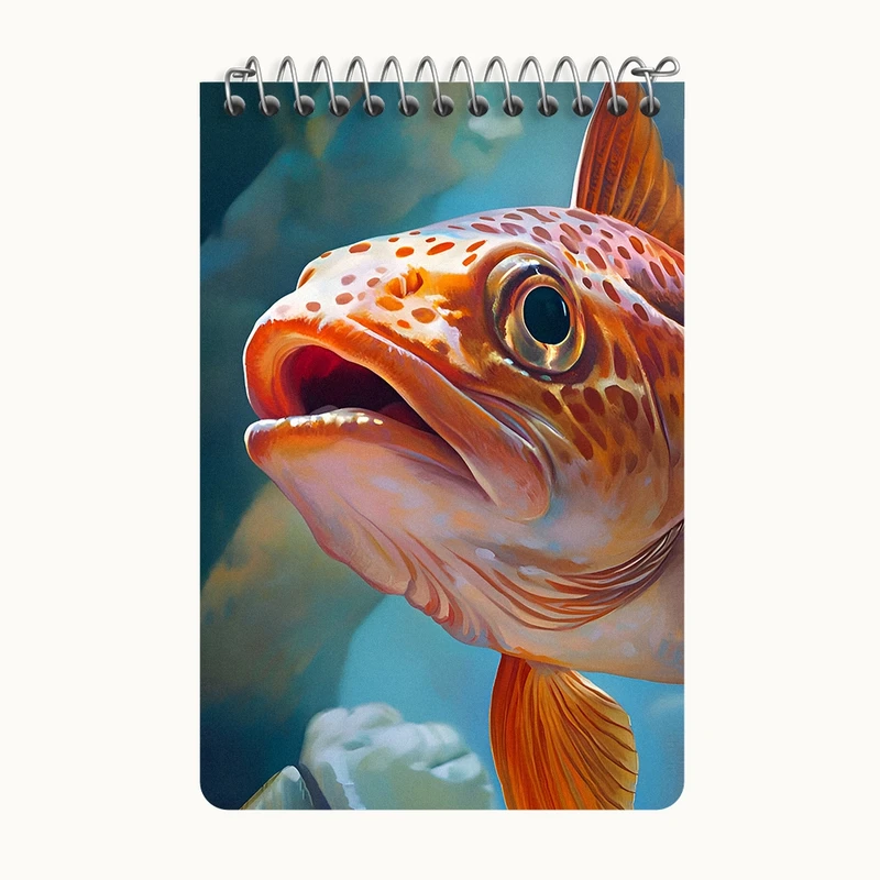 دفتر یادداشت 50 برگ خندالو طرح ماهی کد F7032