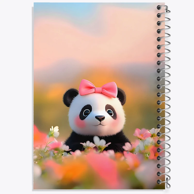 دفتر مشق 50 برگ خندالو طرح پاندا کد F9511