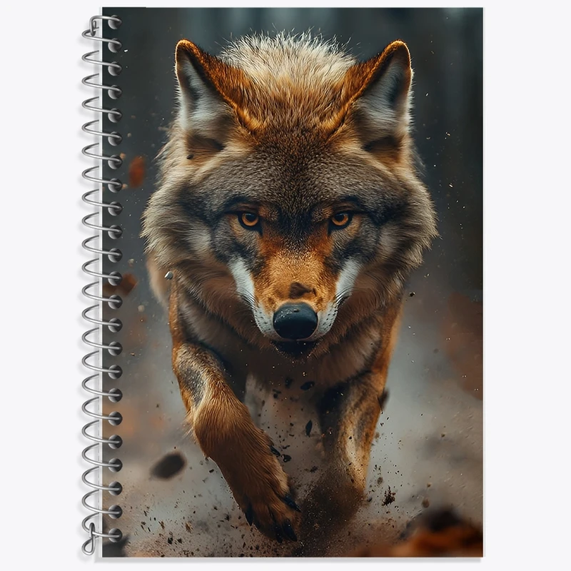 دفتر لغت 50 برگ خندالو طرح گرگ کد F10686