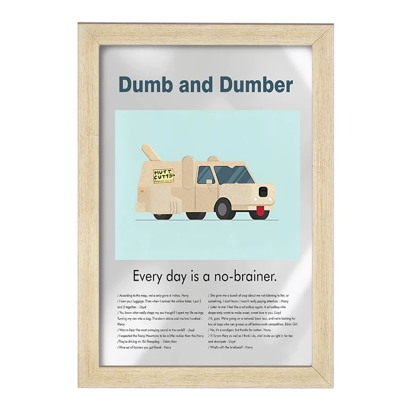 تابلو خندالو طرح احمق و احمق تر (Dumb and Dumber) کد F13818