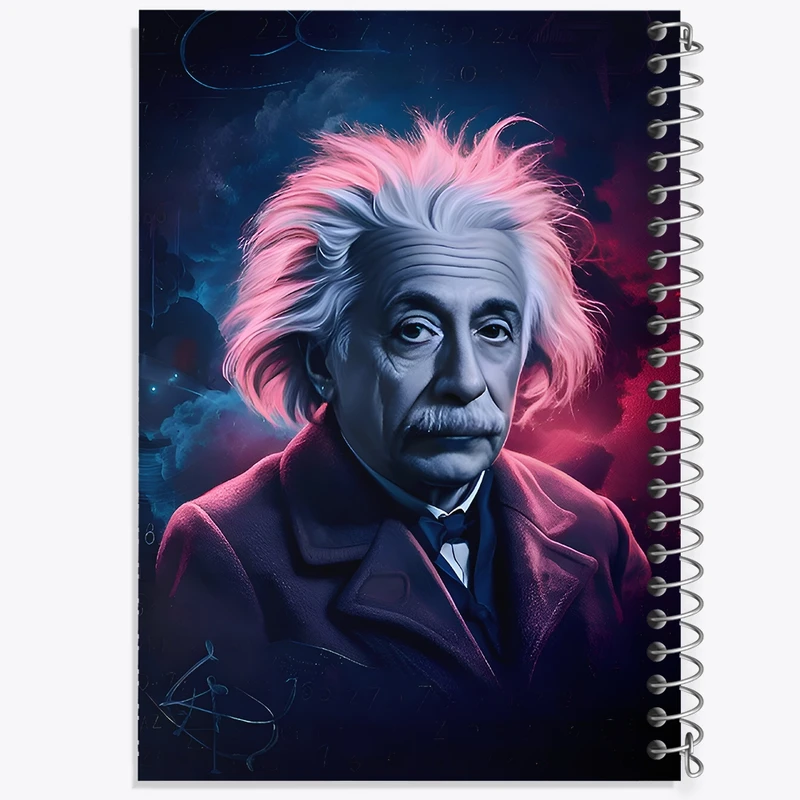 دفتر ژورنال نویسی 50 برگ خندالو مدل نقطه ای طرح آلبرت اینشتین کد F9124