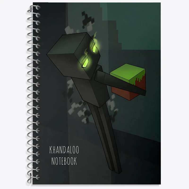 دفتر لغت 50 برگ خندالو طرح بازی ماینکرافت (Minecraft) کد N8720