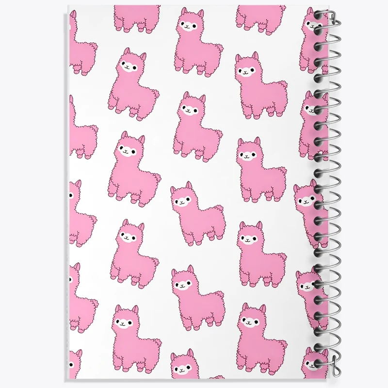 دفتر طراحی 50 برگ خندالو طرح پترن لاما کد N5222