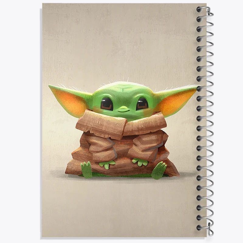 دفتر طراحی 50 برگ خندالو طرح یودا سریال جنگ ستارگان کد 26078