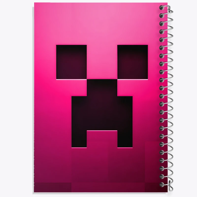 دفتر مشق 100 برگ خندالو طرح ماینکرافت (Minecraft) کد F3500
