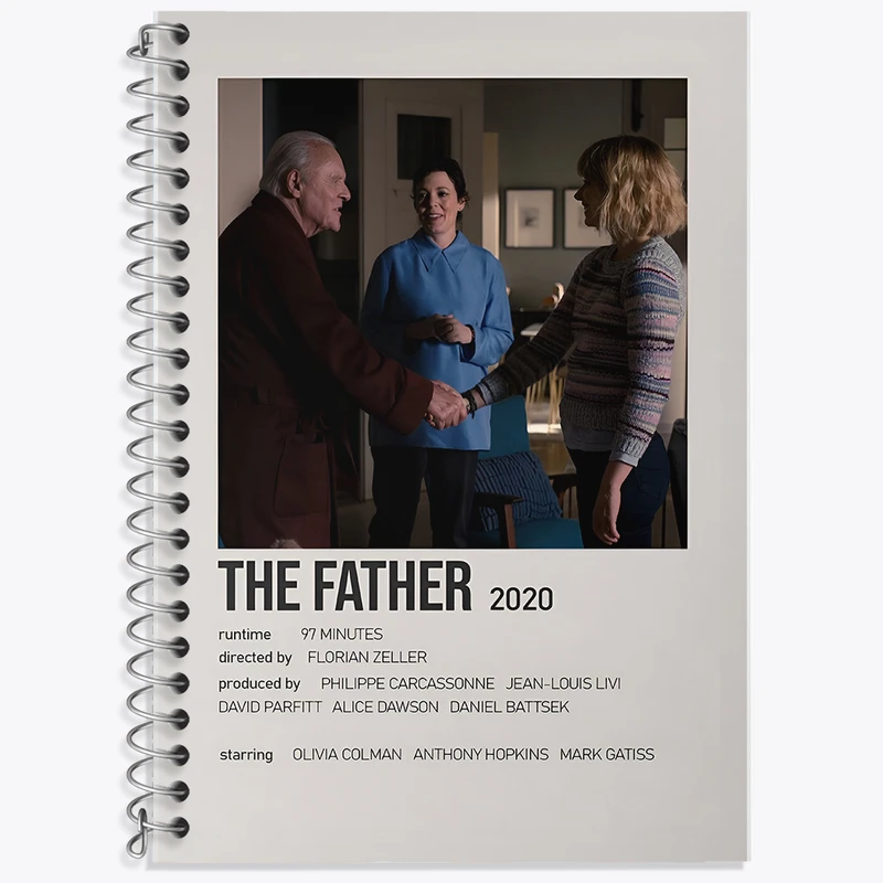 دفتر زبان دوخط 50 برگ خندالو طرح پدر (The Father) کد F12916