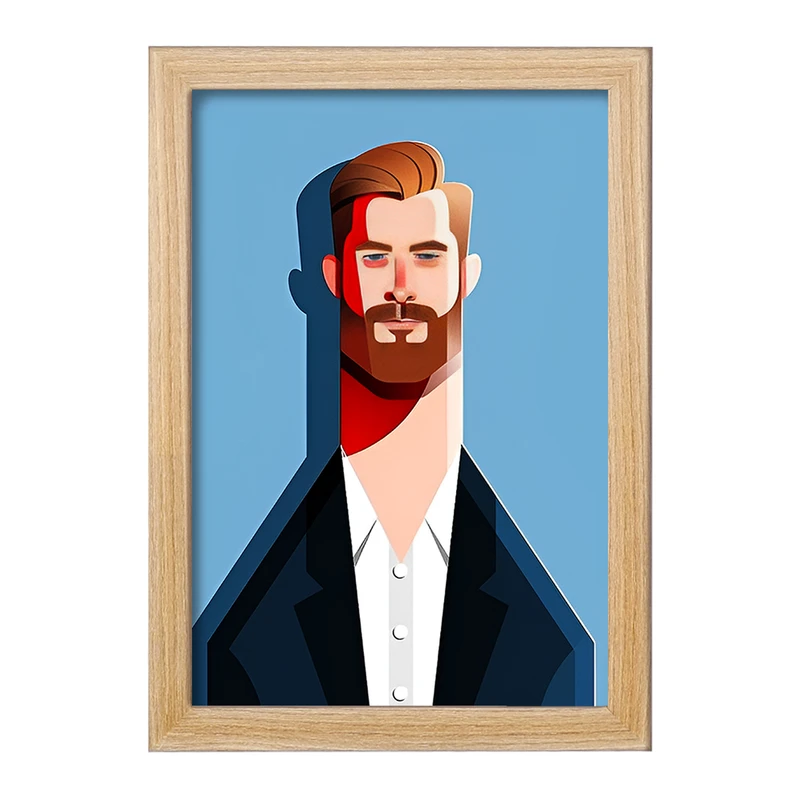 تابلو خندالو طرح کریس همسورث (Christopher Hemsworth) کد F14369