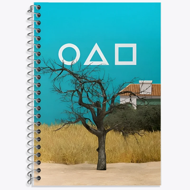 دفتر لغت 50 برگ خندالو طرح بازی مرکب (Squid Game) کد F11852