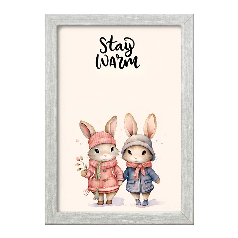 تابلو خندالو طرح خرگوش های بامزه کد F5824