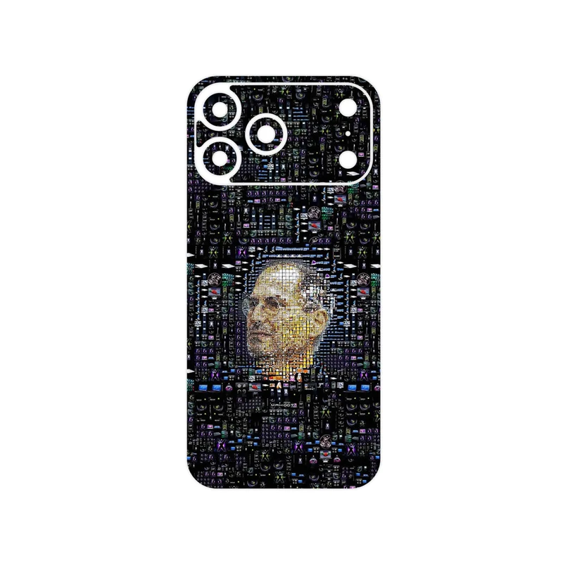 برچسب پوششی ماهوت مدل Collage of Steve Jobs 2 مناسب برای گوشی موبایل اپل iPhone 17 Pro Max