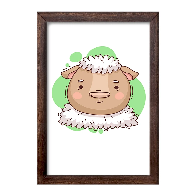 تابلو خندالو طرح گوسفند حیوانات بامزه کد 37171