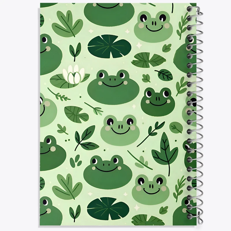 دفتر نقاشی 50 برگ خندالو طرح پترن قورباغه کد N6488