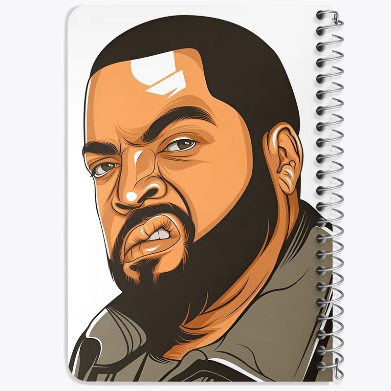 دفتر یادداشت 50 برگ خندالو طرح آیس کیوب (Ice Cube) کد F10225