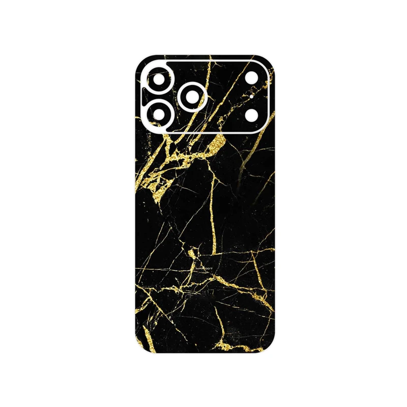 برچسب پوششی ماهوت مدل Graphite_Gold_Marble مناسب برای گوشی موبایل اپل iPhone 17 Pro Max